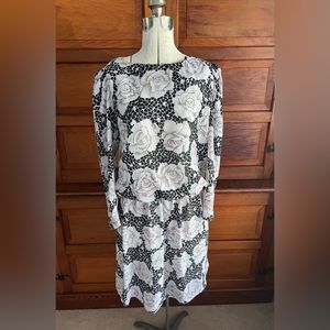 Milanzo Vintage Sheer Floral Dress